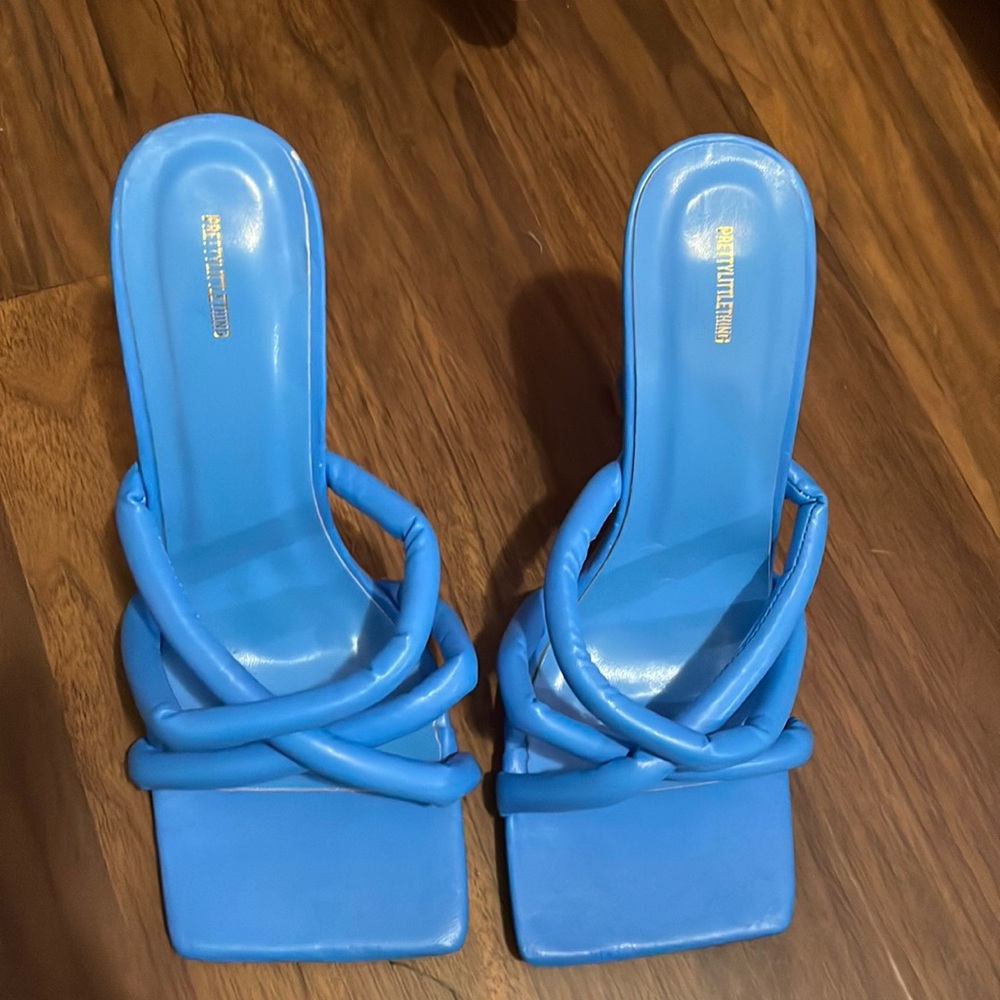 Bright blue heels